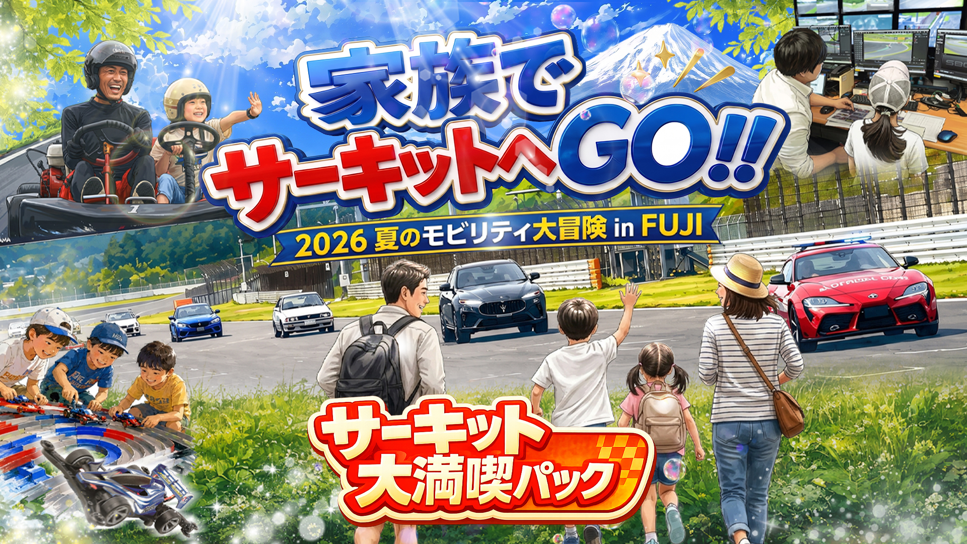【1日限定5組!】夏のモビリティ大冒険!サーキット大満喫パック【GR特別車両でサーキットを走行】
