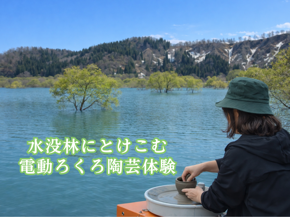 水没林にとけこむ、電動ろくろ陶芸体験｜アルカディア陶芸リトリート　第４弾