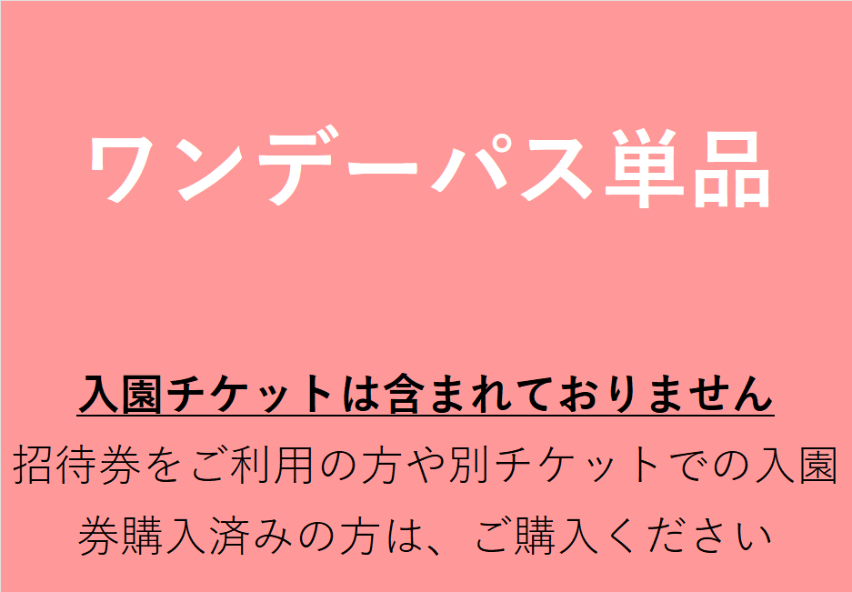 ワンデーパス単品