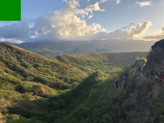 送迎貸切|ハワイ半日観光 ダイヤモンドヘッド+ウミガメシュノーケリング(混載)