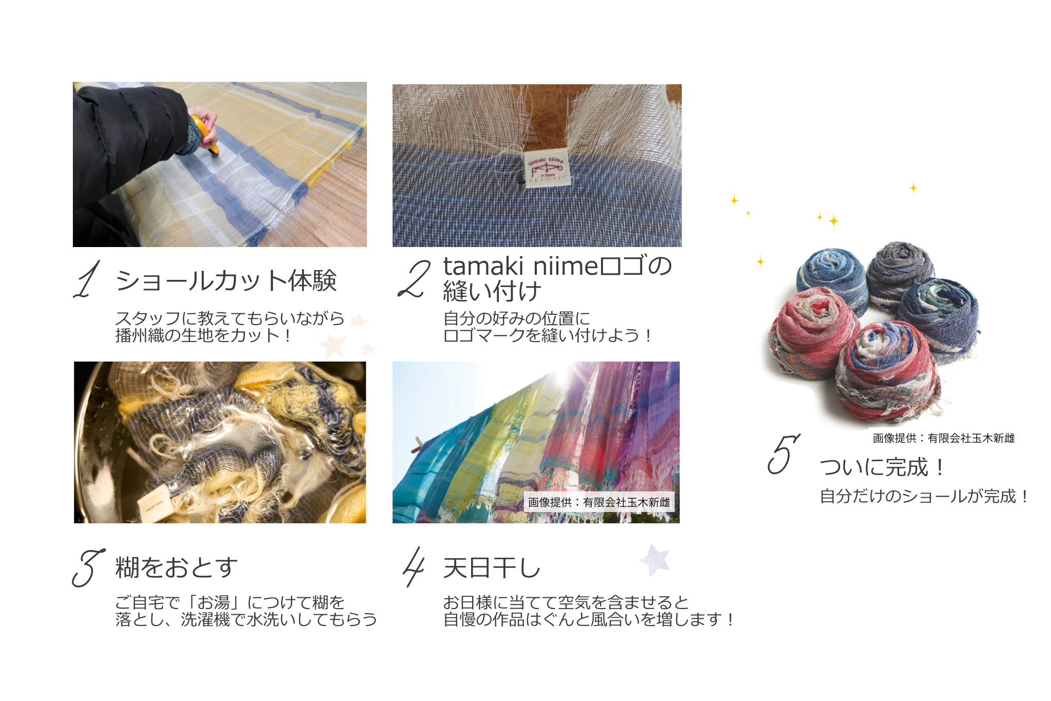 播州織工房”tamaki niime”で、あなただけの一枚を仕上げよう。ショール