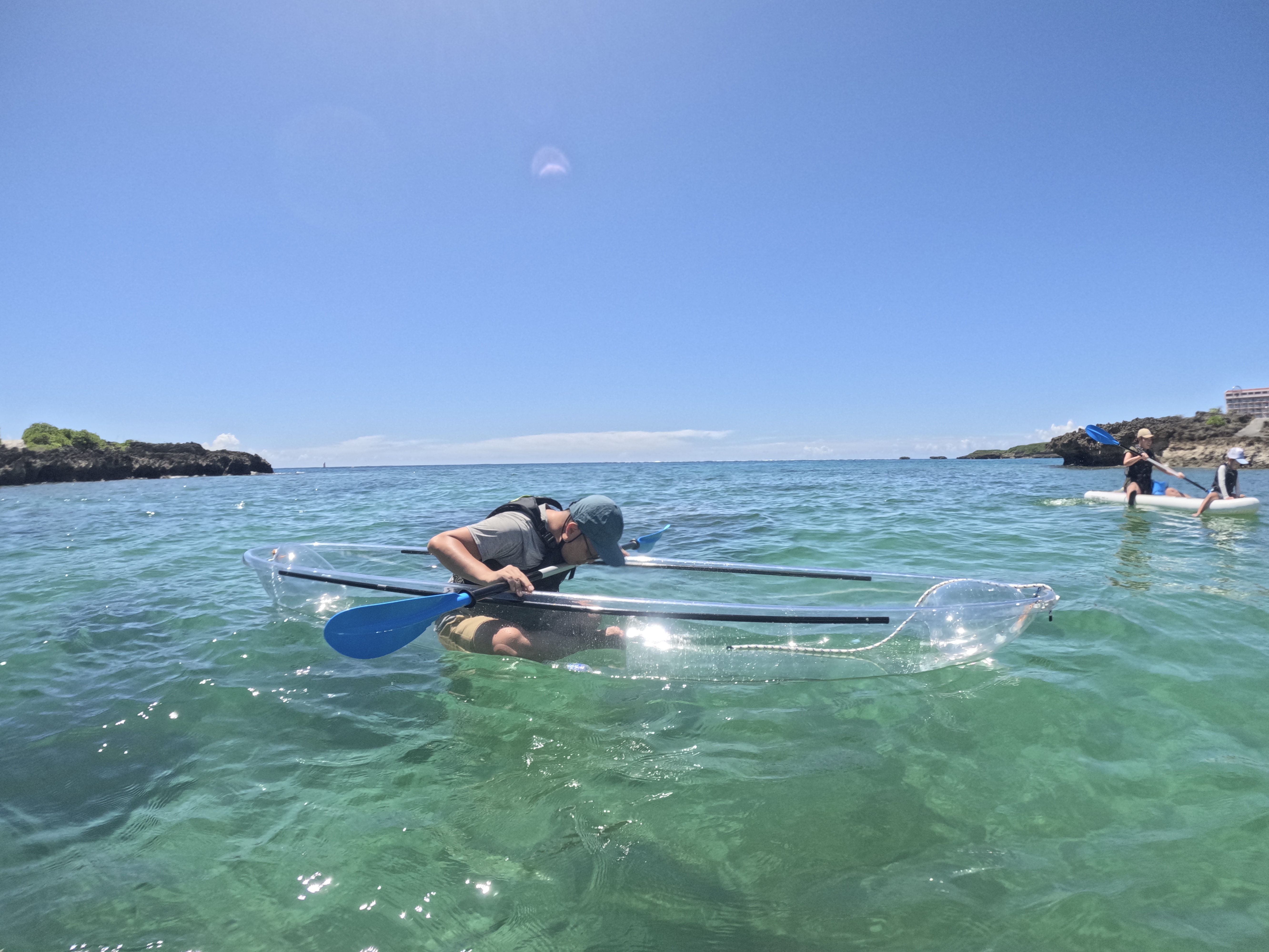 ドイツ文化村】1組限定！最新オールクリアカヤック × ドローン空撮 ＜2