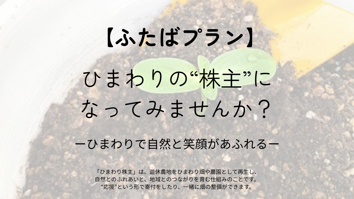 ひまわりプロジェクト2026　『ふたば』プラン