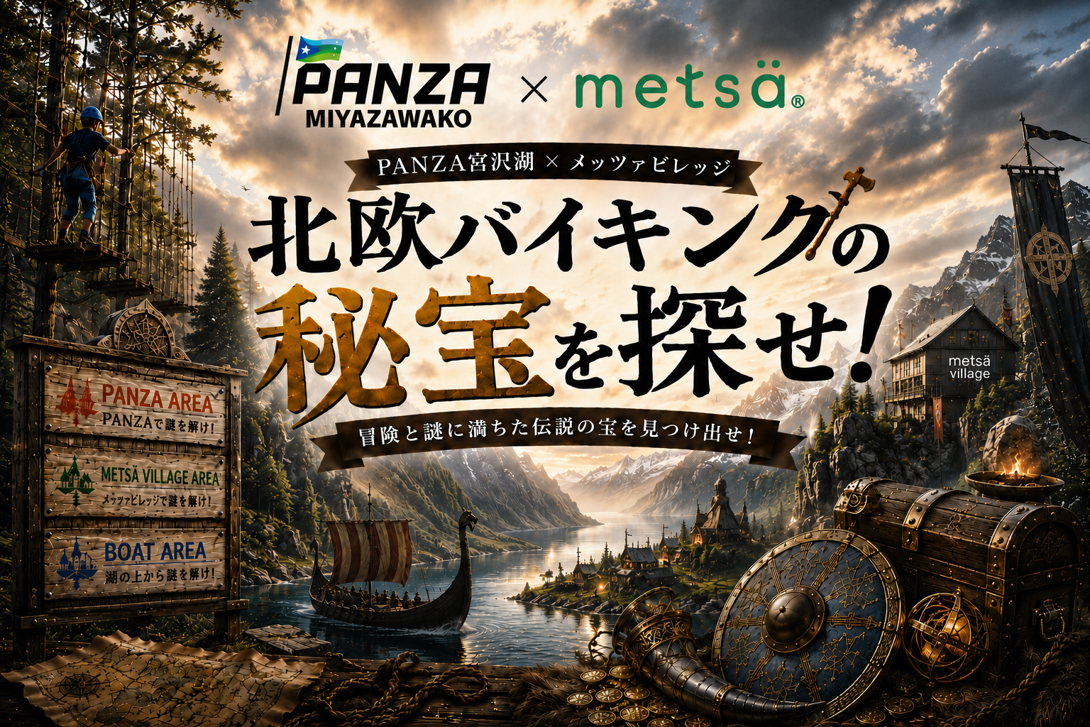 【謎解き】北欧バイキングの秘宝を探せ！！
