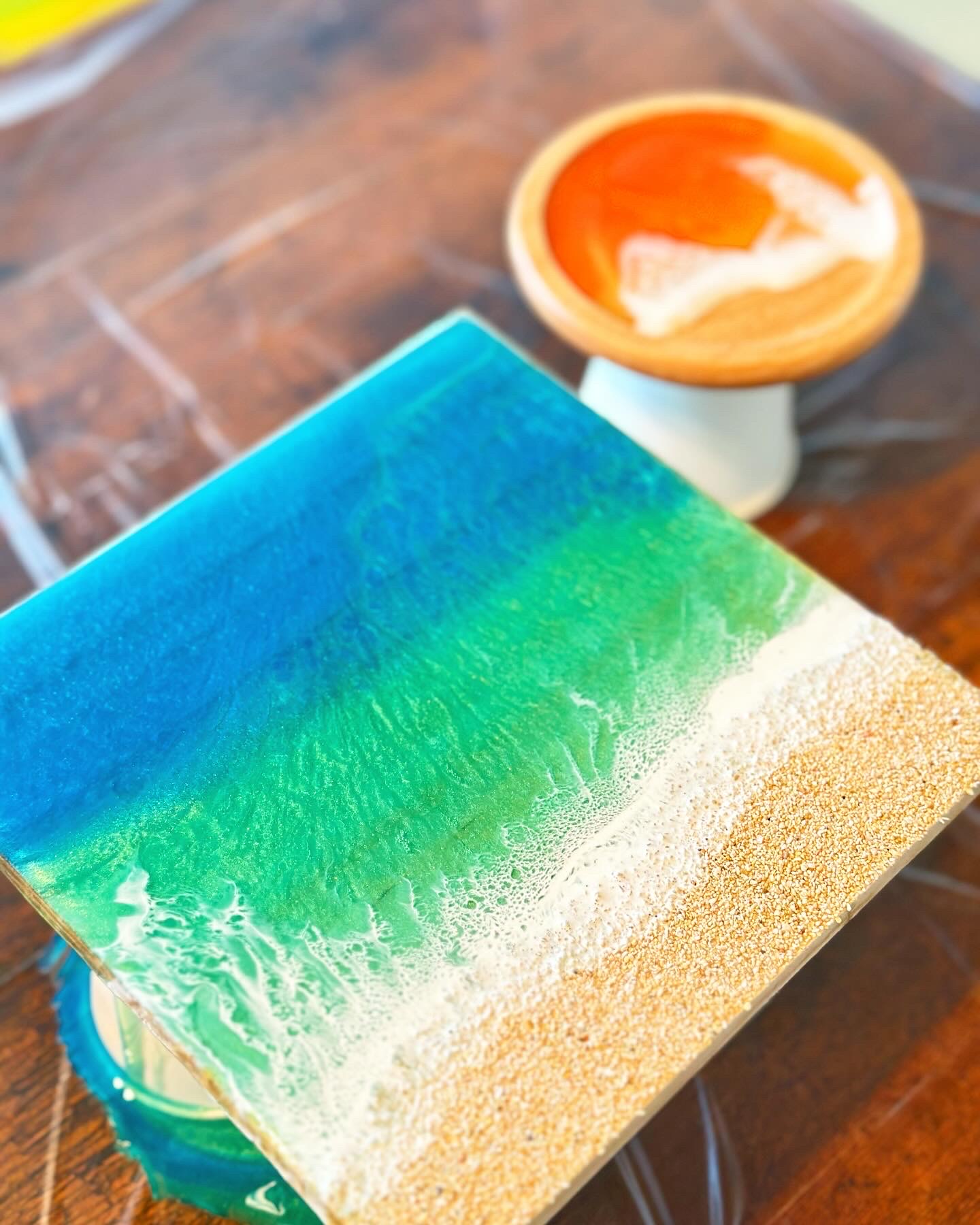 宮古島・海レジンアート体験】『オーシャンコースター＆ミニボード製作