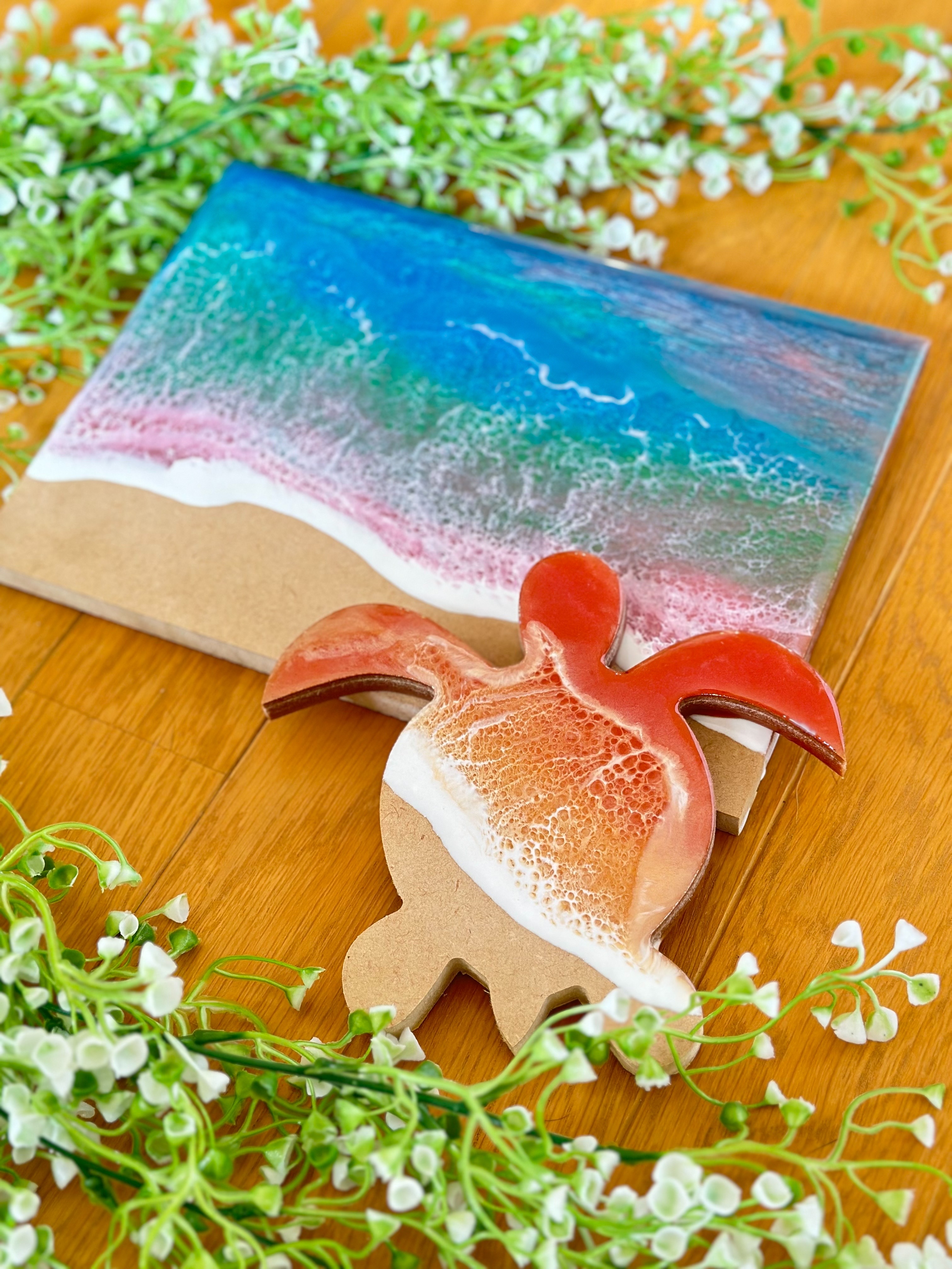 絵画　原画　肉筆　油絵　アクリル画　レジンアート　宮古島　海　亀　ハワイ　沖縄 Amazon.co.jp: 絵画 原画 肉筆 油絵 アクリル画 レジンアート